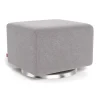 Gliders & Rocking Chairs|Gliders & Rocking Chairs>Monte Grano Ottoman - Pebble Grey / Steel