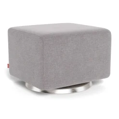Gliders & Rocking Chairs|Gliders & Rocking Chairs>Monte Grano Ottoman - Pebble Grey / Steel