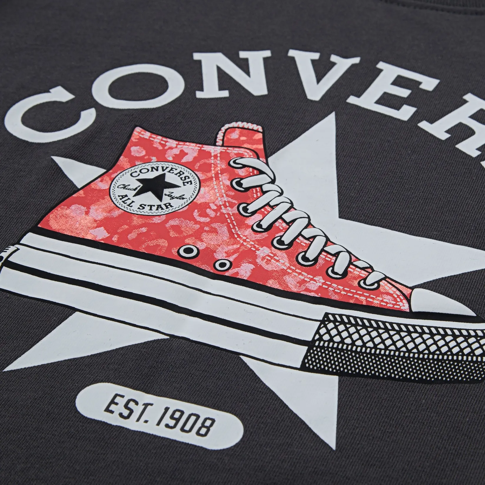 Tops>Converse Graphic Sneaker T-shirt 7-16y Black