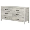 Storage Furniture>South Shore Gravity 6-Drawer Double Dresser - Seaside Pine