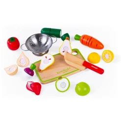Clearance Green Market Fruit And Vegetable Maxi Set Kids Pretend Play & Imitation|Wooden Toys