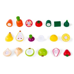 Clearance Green Market Fruit And Vegetable Maxi Set Kids Pretend Play & Imitation|Wooden Toys