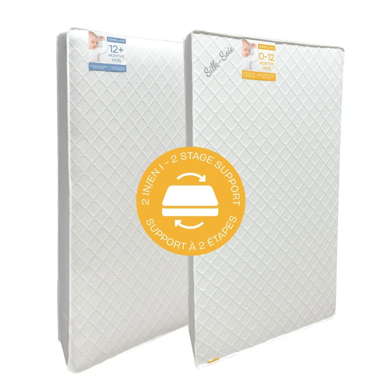 Mattresses|Cribs & Mattresses>Jupiter GREENGUARD Gold Certified Baby Mattress - Argentum