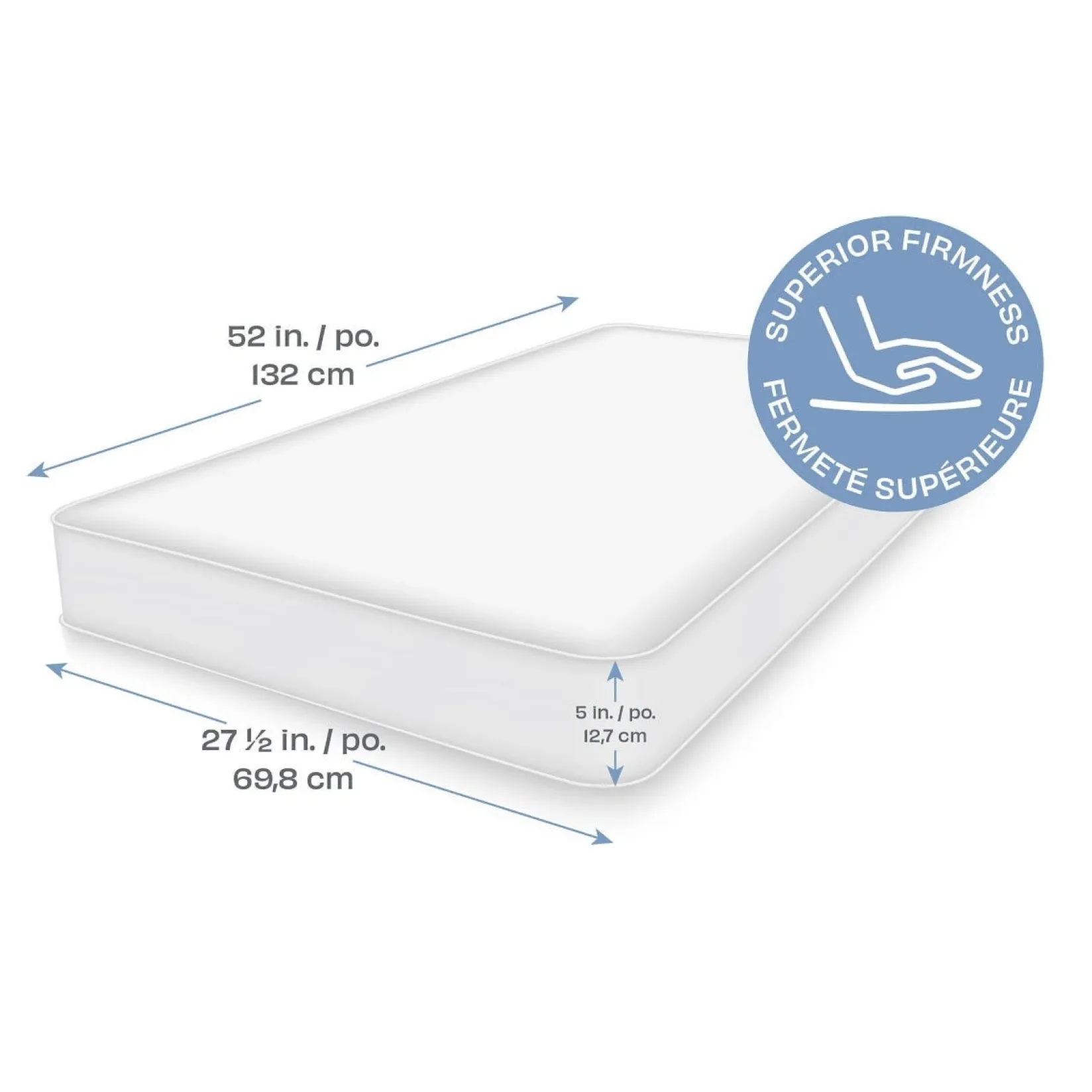 Mattresses|Cribs & Mattresses>Jupiter GREENGUARD Gold Certified Rolled Mattress for Baby - Simmons