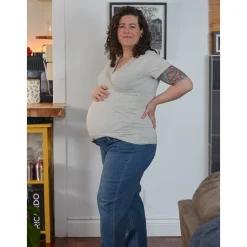 Outlet Grey Nursing T-shirt Tops