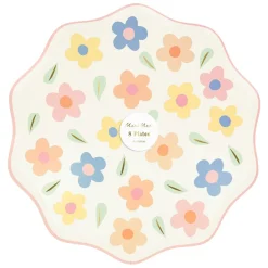 Clearance Happy Flowers Dinner Plates (8) Party Supplies