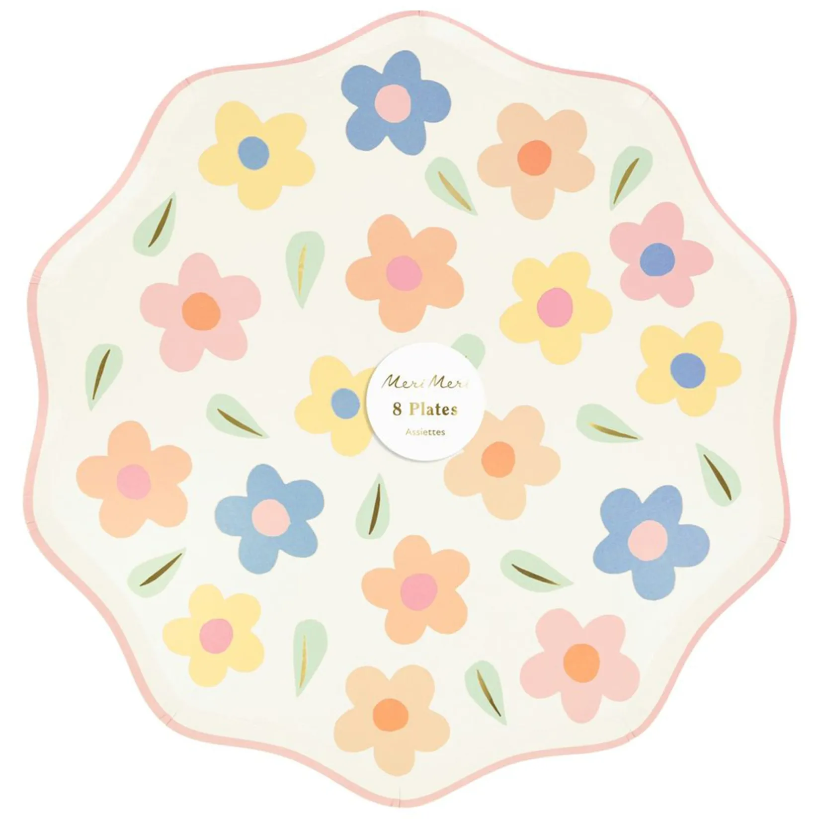 Clearance Happy Flowers Dinner Plates (8) Party Supplies