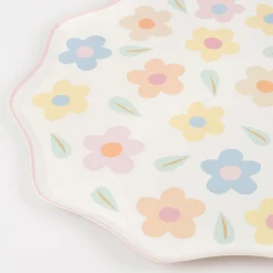 Clearance Happy Flowers Dinner Plates (8) Party Supplies