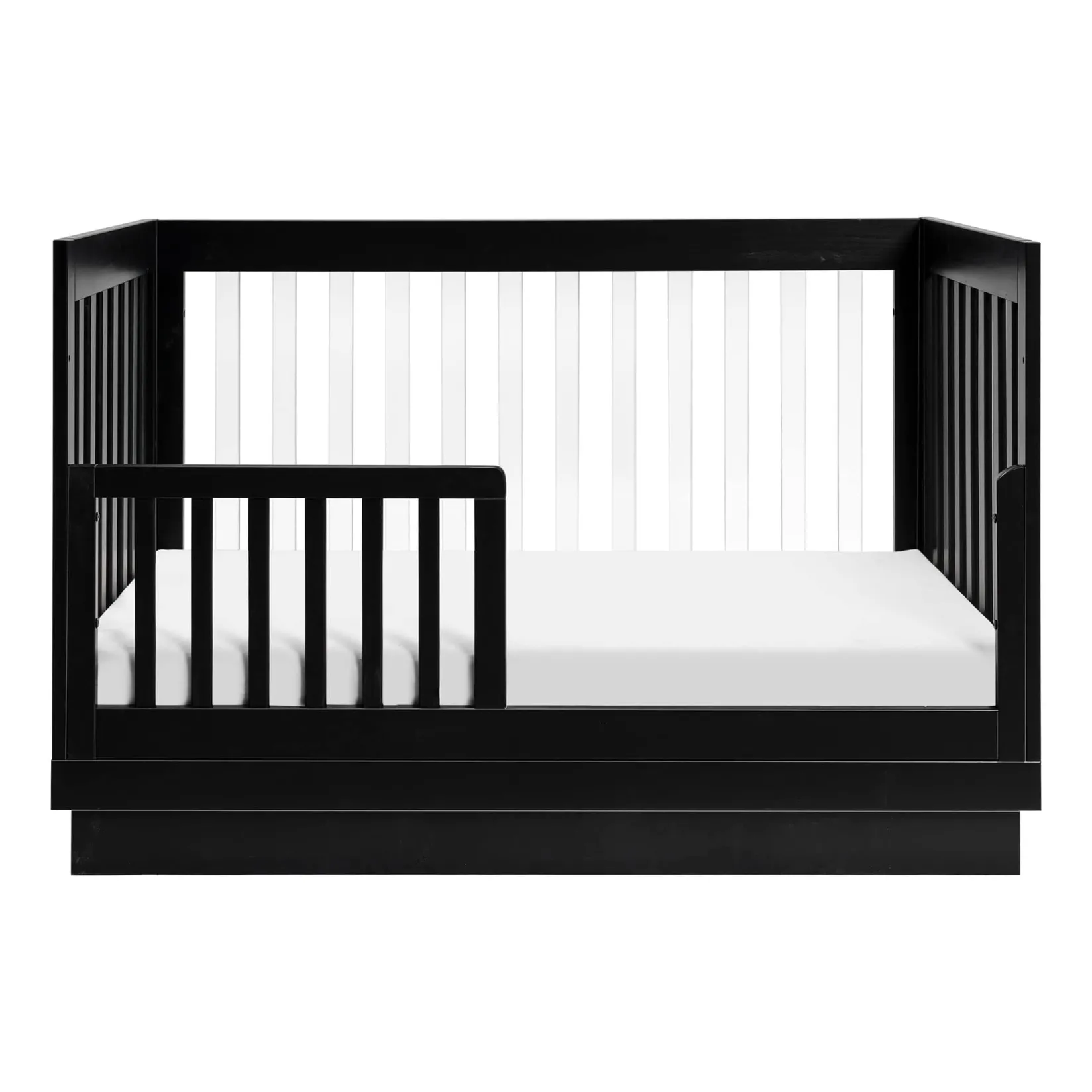 Cribs & Mattresses|Cribs & Mattresses>Babyletto Harlow 3-in-1 Convertible Crib with Toddler Bed Conversion Kit - Black / Acrylic