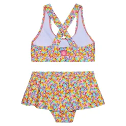 New Heart Aop Uv Bikini 4-12 Kids Swimsuits