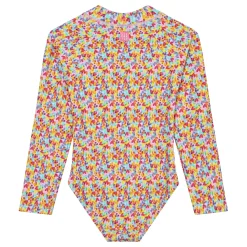 Swimsuits>Color Kids Heart Aop Uv Swimsuit 2-12 Fuchsia