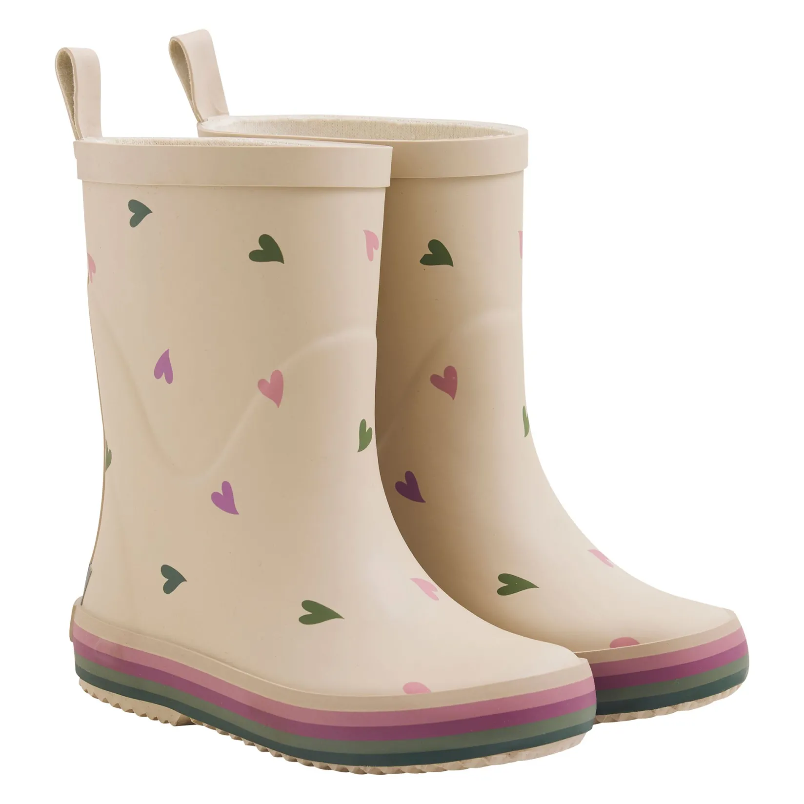 Rain Boots>CeLaVi Heart Print Rainboot 24-31 Beige
