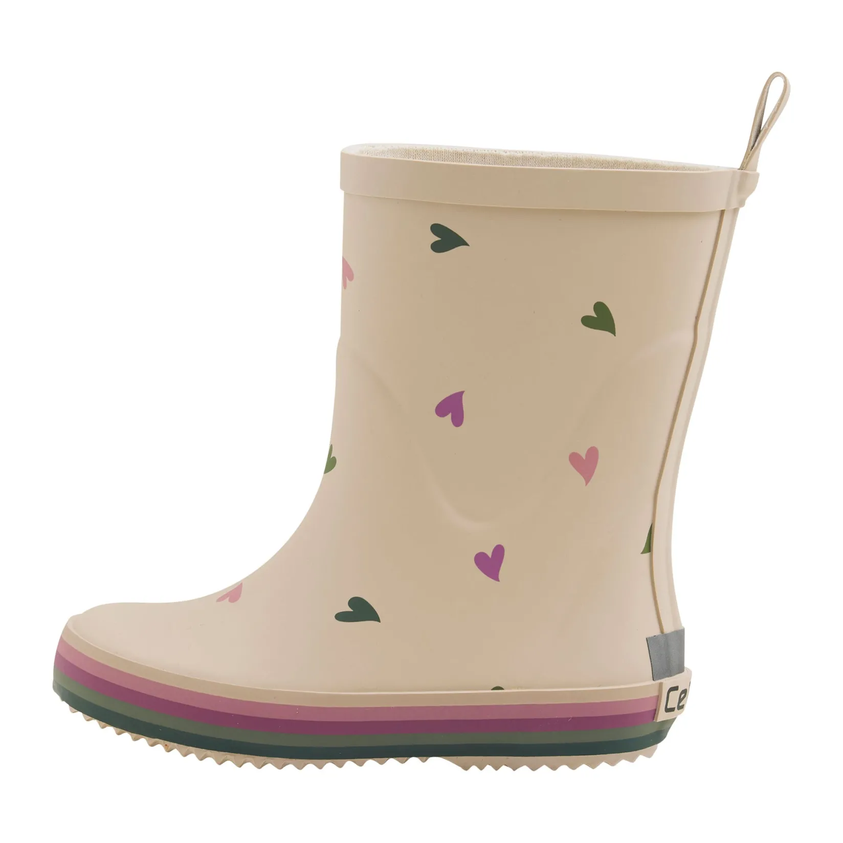 Rain Boots>CeLaVi Heart Print Rainboot 24-31 Beige
