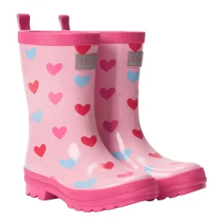 Rain Boots>Hatley Heart Rain Boots 6-3 Pink