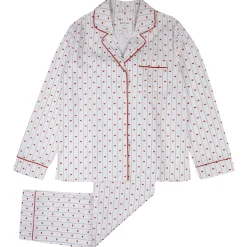 Underwear|Pajamas>Petit Lem Hearts Pajamas Ivory