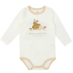 Preemie Clothing|Bodysuits>Mon Premier Hedgehog My First Bodysuit Premature-18m Ivory