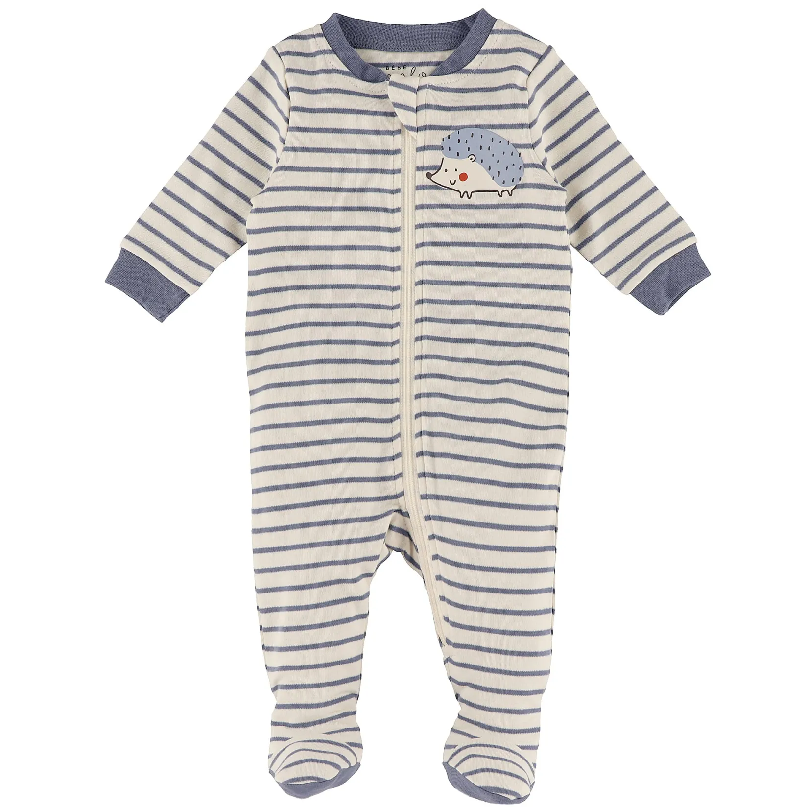 Pajamas|Pyjamas>Bebe Confort Hedgehogs Striped Pajamas 0-30 Blue