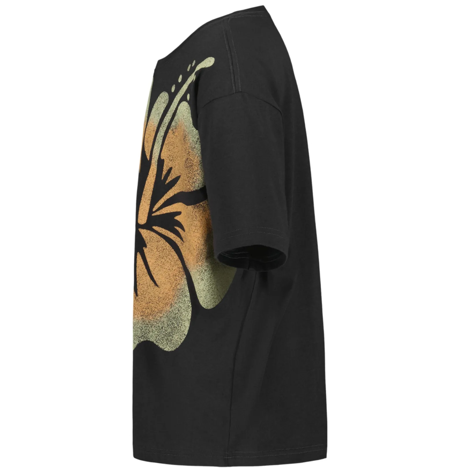 Tops>Roxy Hibiscus T-shirt 7-16 Black