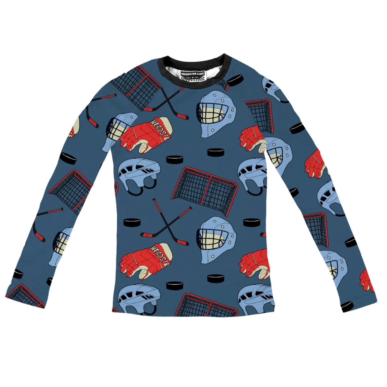 Underwear & Socks|Fleeces And Sweatshirts>Headster Kids Hockey Night Base Layer 2-10y Blue
