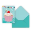 Party Supplies>CLÉMENT Holiday Greeting Card- Cupcake