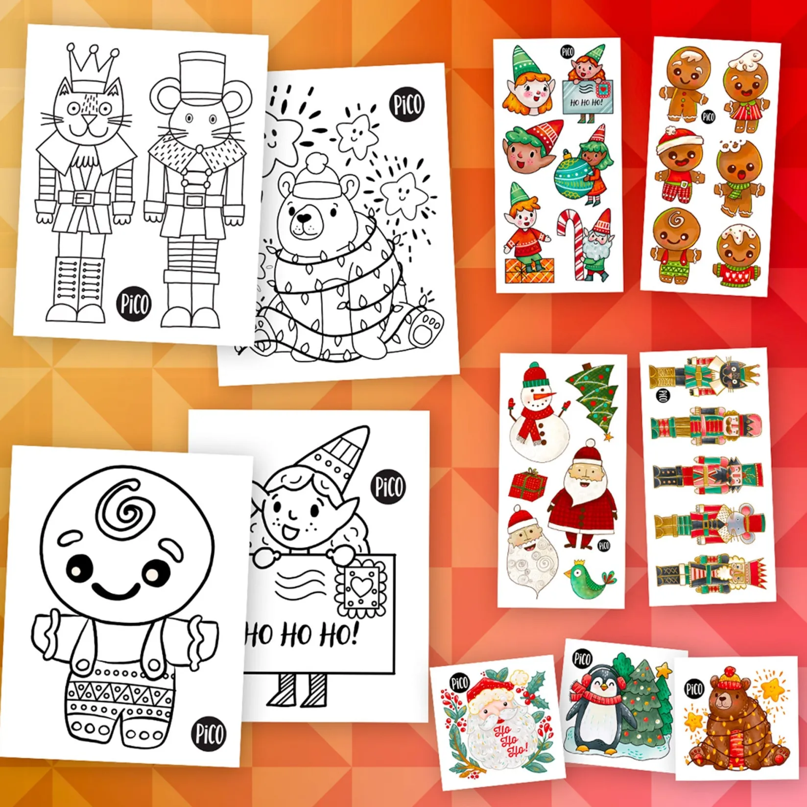 Temporary Tattoos|Diy & Activities>Pico Tatouages Holiday Surprise Set
