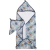 Muslin Products|Towels & Wipes>Loulou Lollipop Hooded Towel Set - Jungle Friend