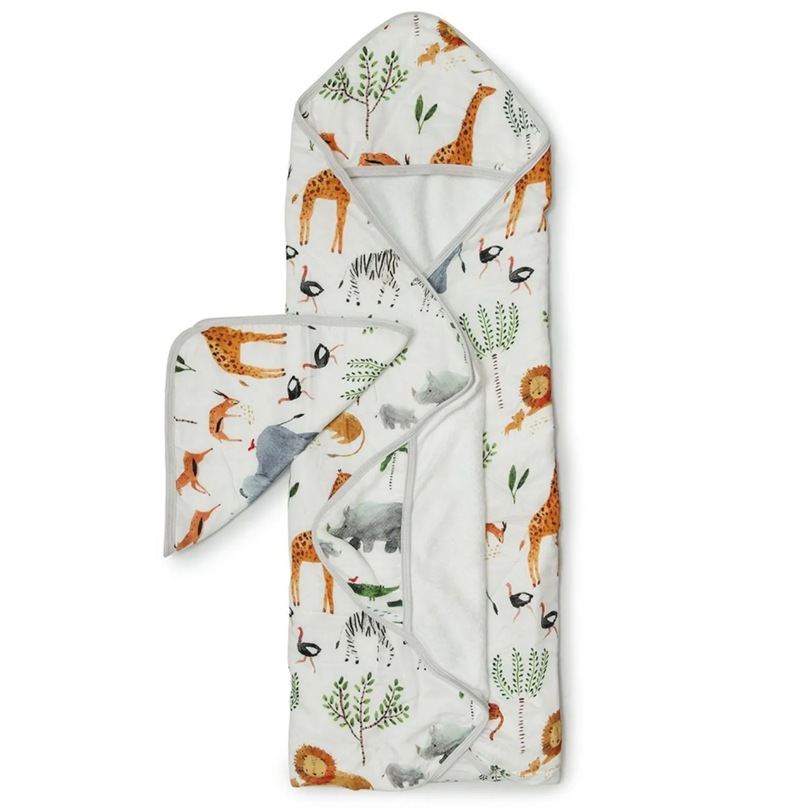 Hot Hooded Towel Set - Safari Jungle Kids Muslin Products|Towels & Wipes