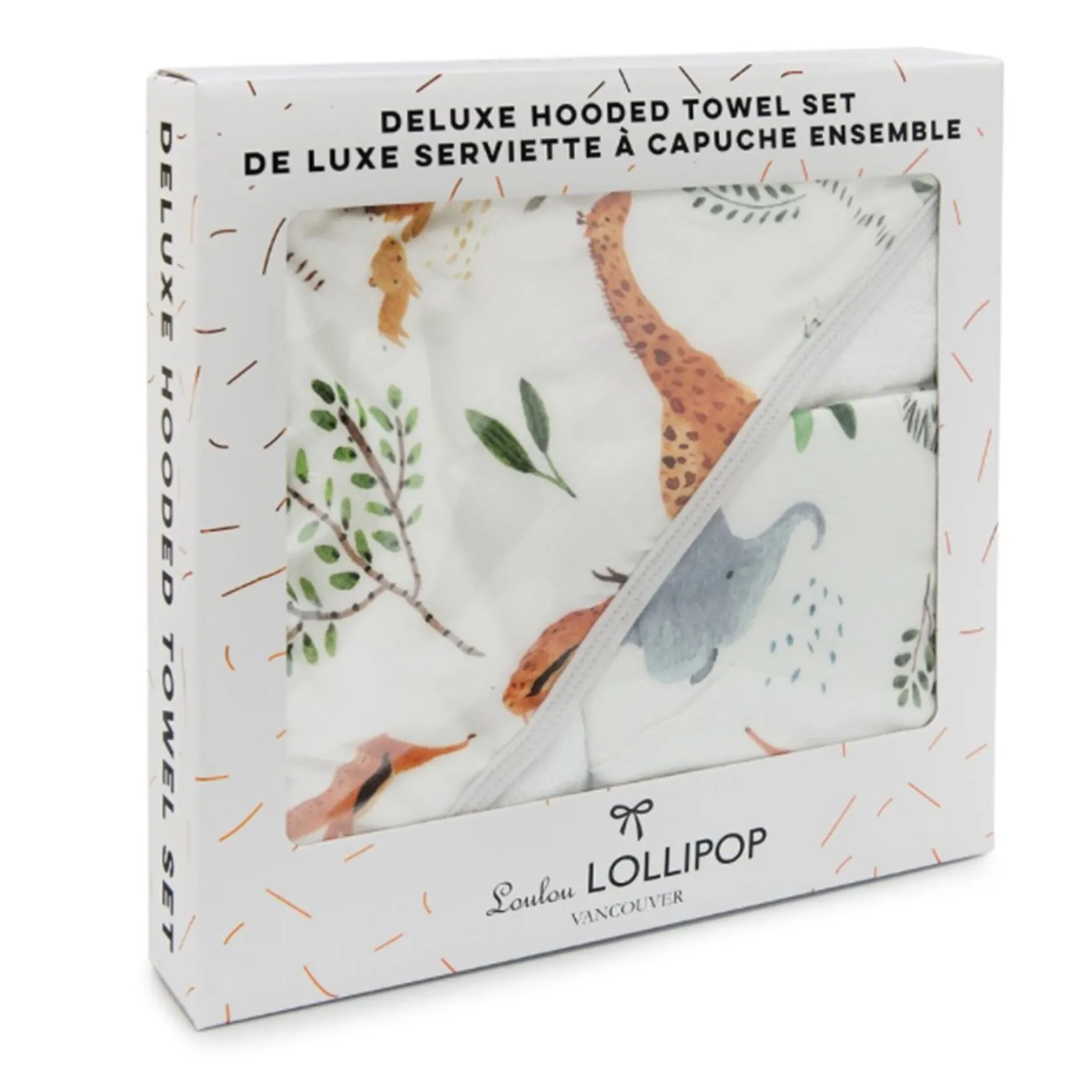 Hot Hooded Towel Set - Safari Jungle Kids Muslin Products|Towels & Wipes