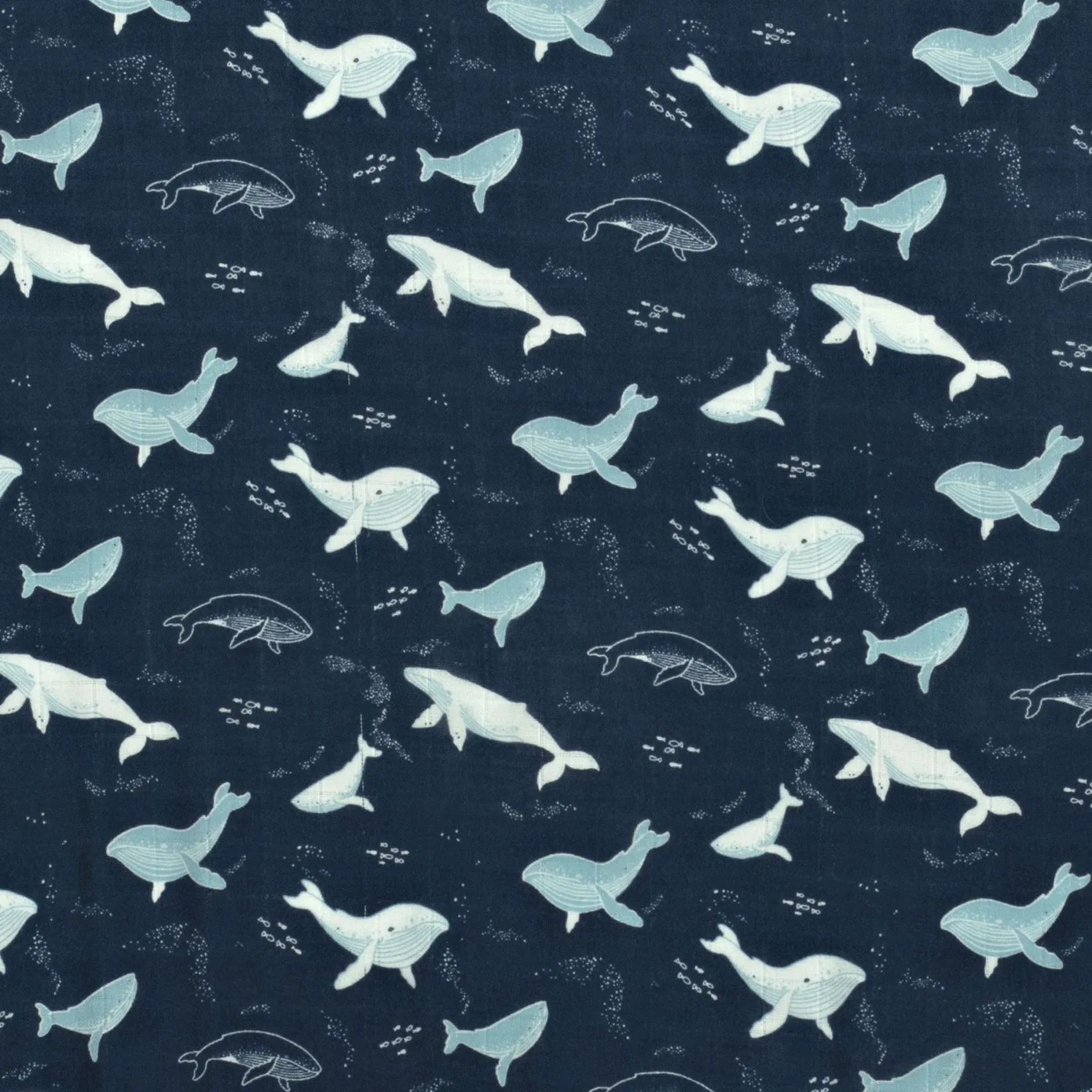 Muslin Products|Towels & Wipes>Loulou Lollipop Hooded Towel Set - Whales