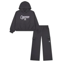 Outfit Sets>Converse Hoodie & Cargo Pant Set 4-6x Black