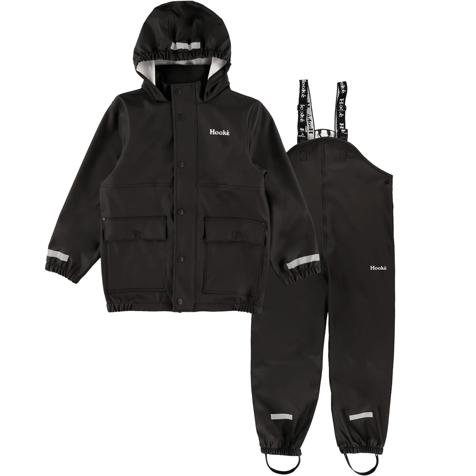 Outerwear|Outerwear>Hooke Hooké PU Rain Set 8-14y Black