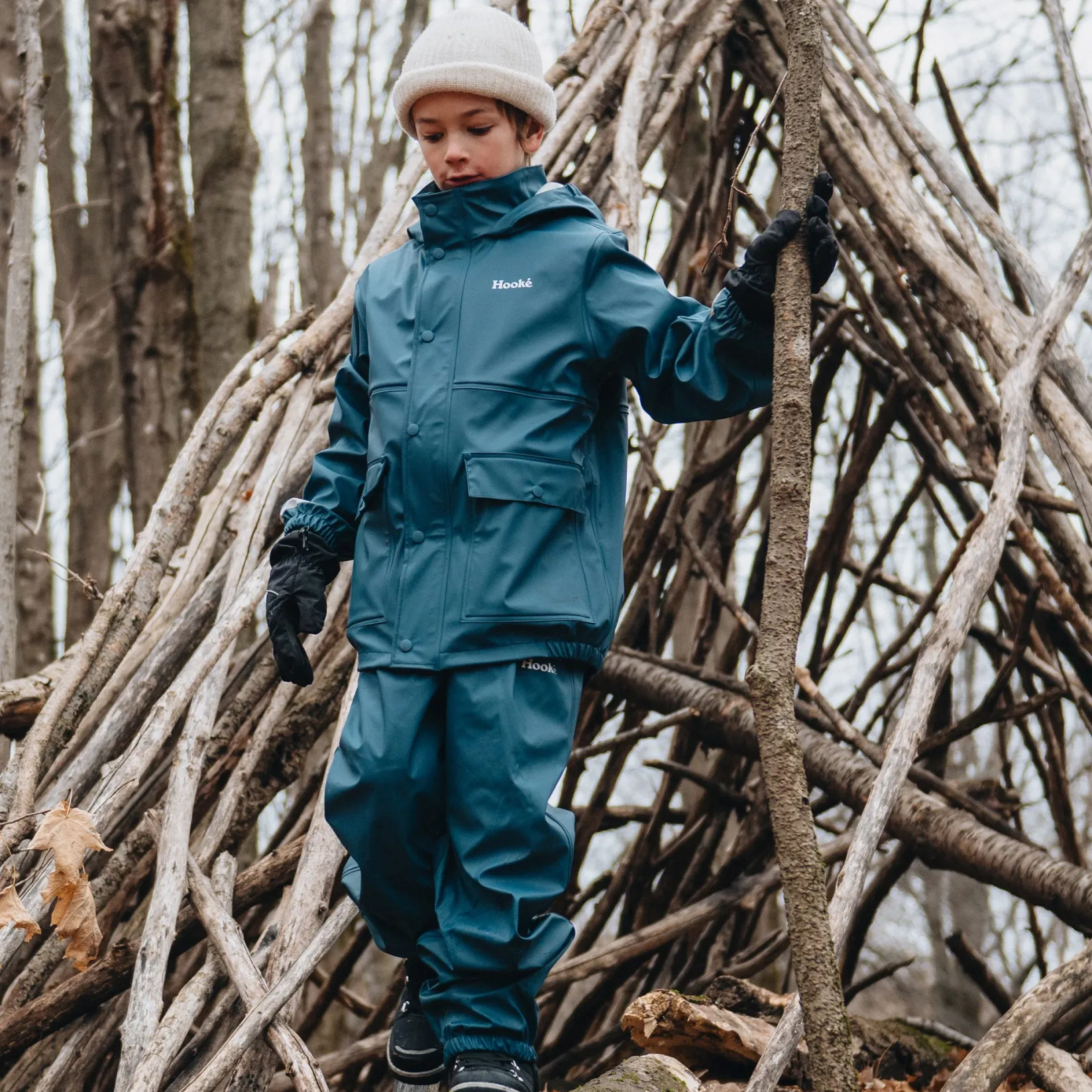 Outerwear|Outerwear>Hooke Hooké PU Rain Set 2-7y Blue