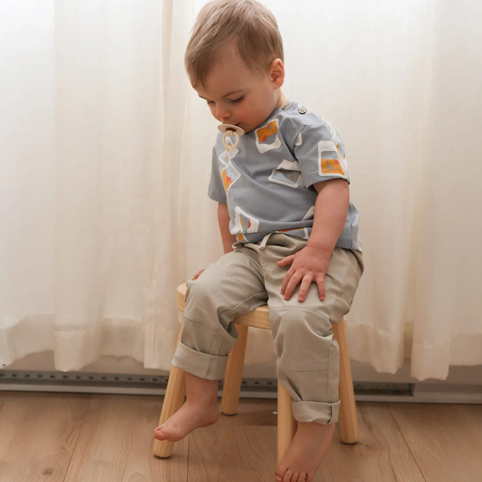 Horizon Polaroid T-Shirt 3-24m BOY Tops