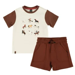 Horse Short Set 6-24m BOY Outfit Sets