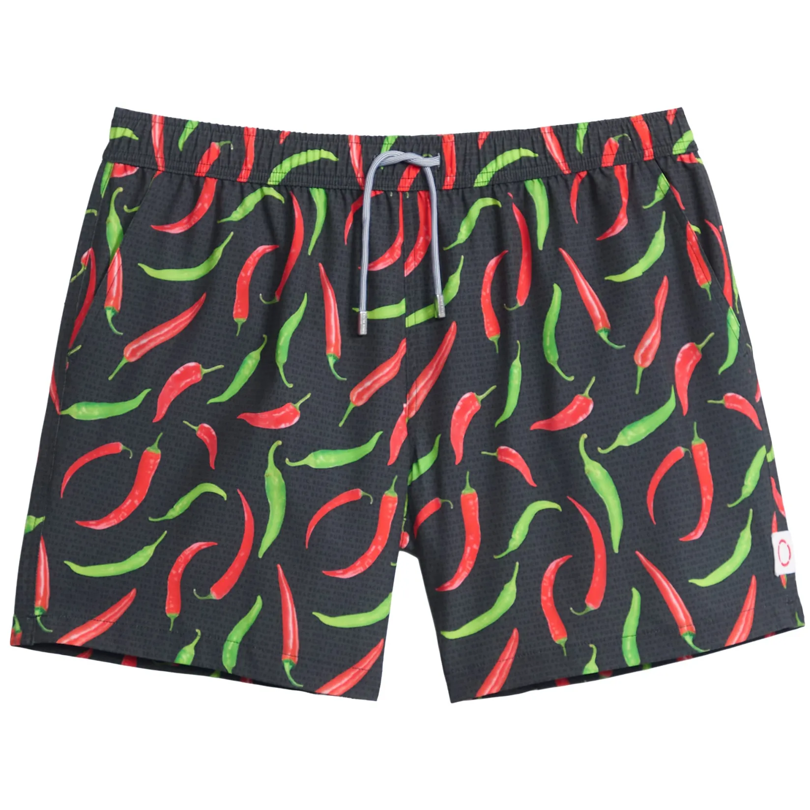 Swimsuits>Public Beach Hot Peppers Swim Shorts 8-16y Charcoal