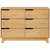 Outlet Hudson 6-Drawer Double Dresser - Honey Storage Furniture