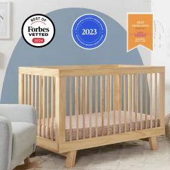 Hot Hudson 3-in-1 Convertible Crib with Toddler Bed Conversion Kit - Natural Finish Cribs & Mattresses|Cribs & Mattresses