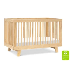 Hot Hudson 3-in-1 Convertible Crib with Toddler Bed Conversion Kit - Natural Finish Cribs & Mattresses|Cribs & Mattresses