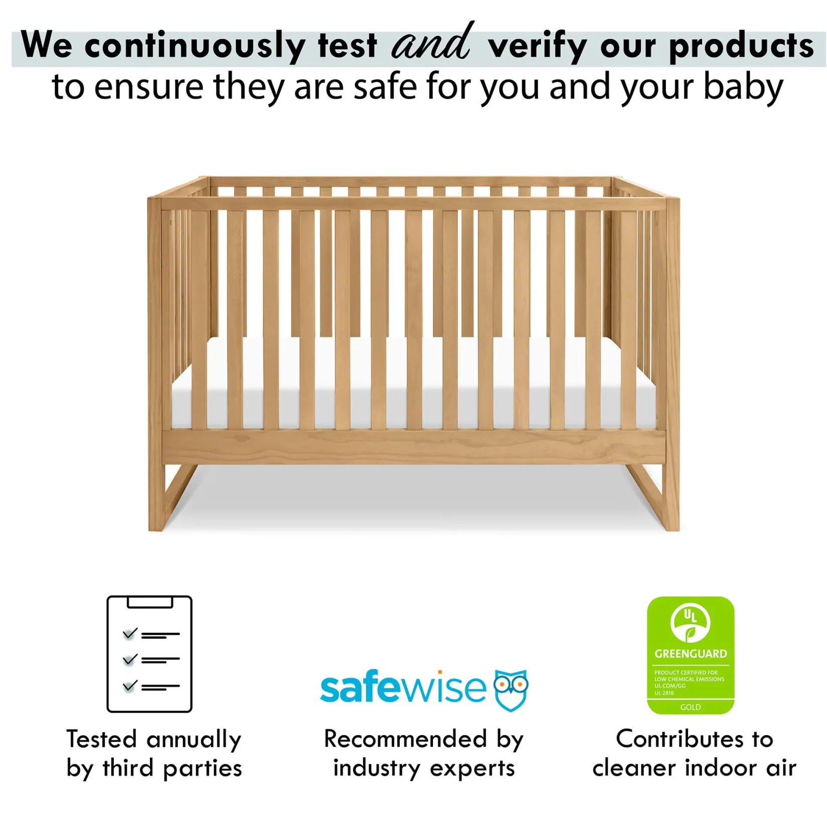 Cribs & Mattresses|Cribs & Mattresses>DaVinci Hunter 3-in-1 Convertible Crib - Honey