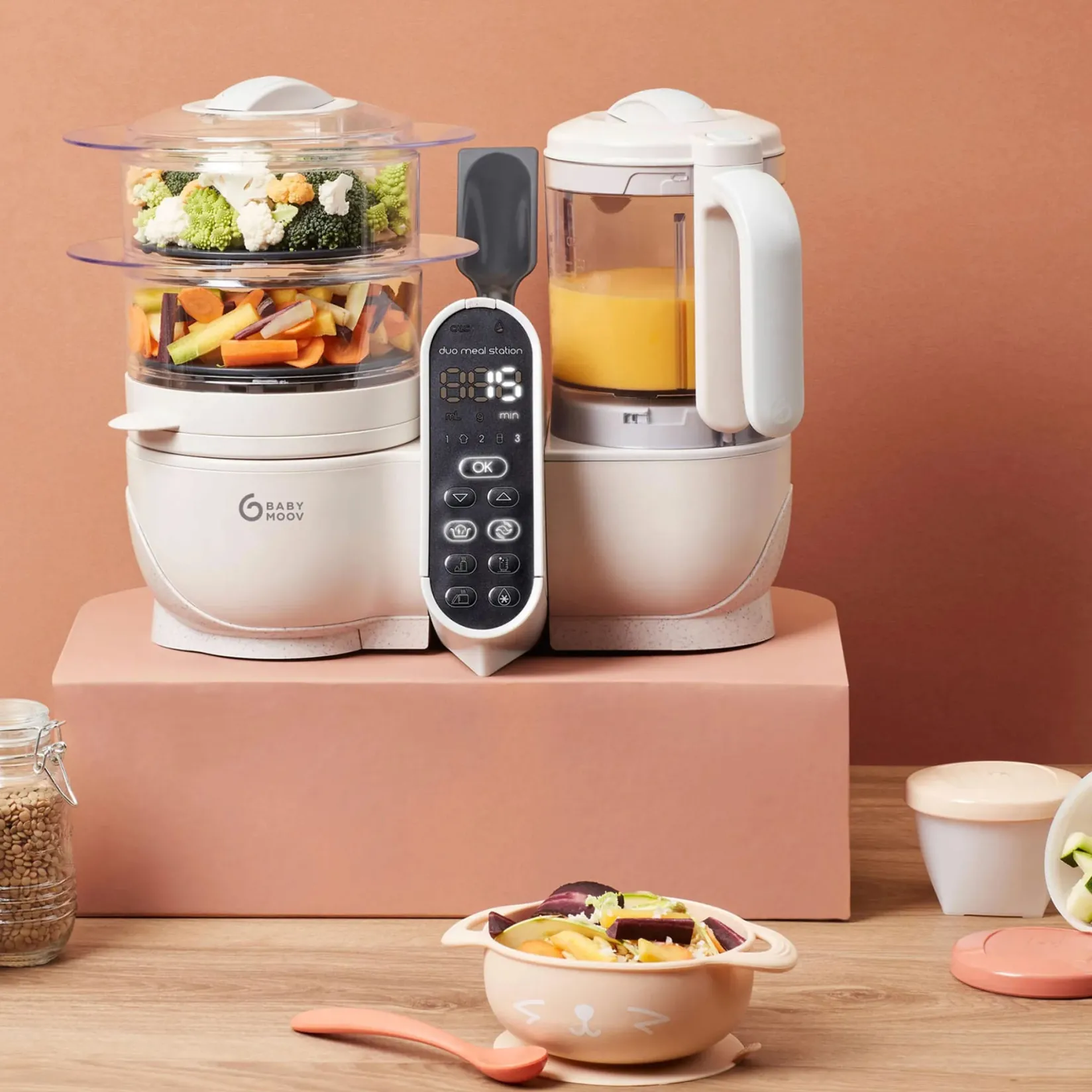 Cleaning & Food Preparation|Food Preparation>Babymoov 5-In-1 Duo Meal Station Nutribaby+