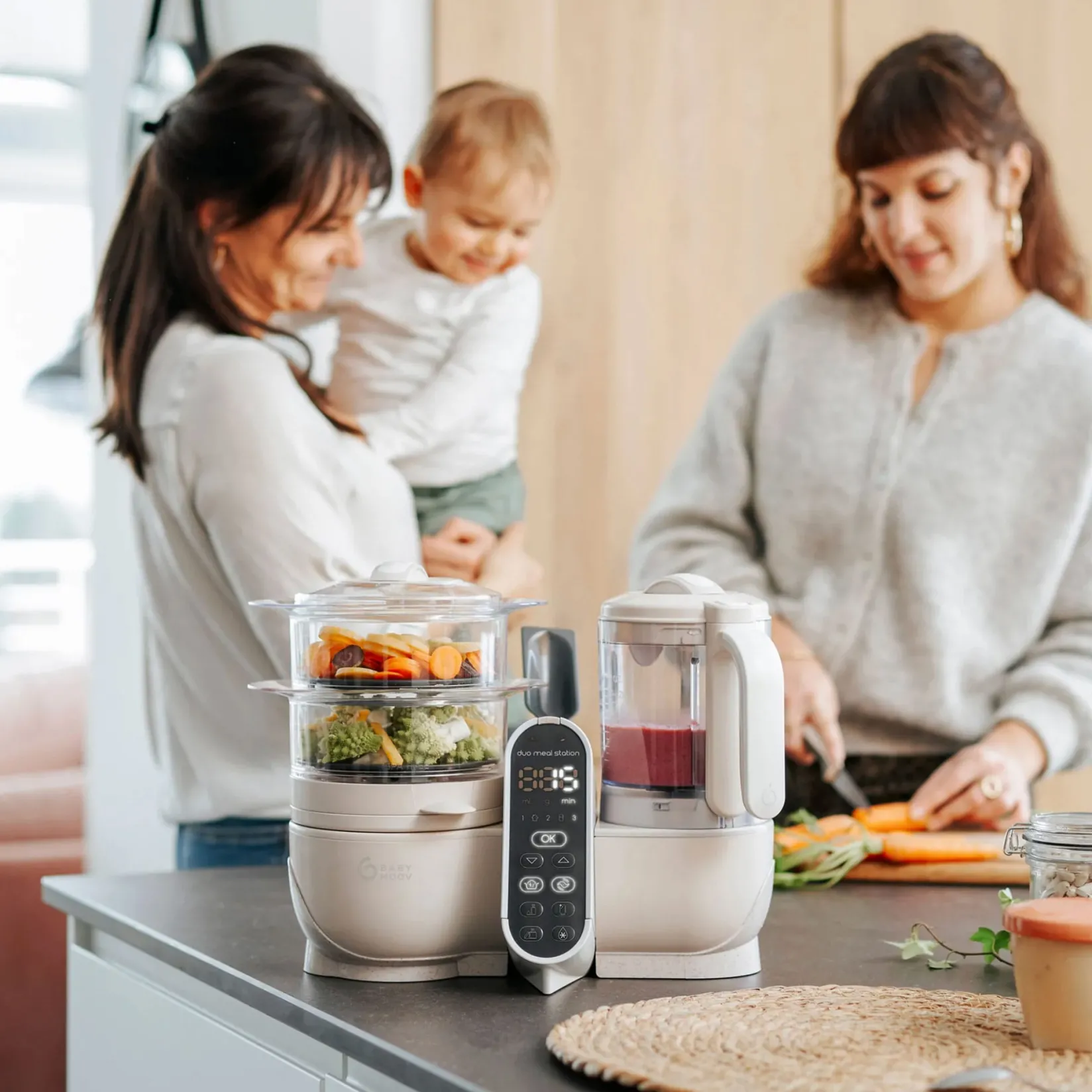 Cleaning & Food Preparation|Food Preparation>Babymoov 5-In-1 Duo Meal Station Nutribaby+