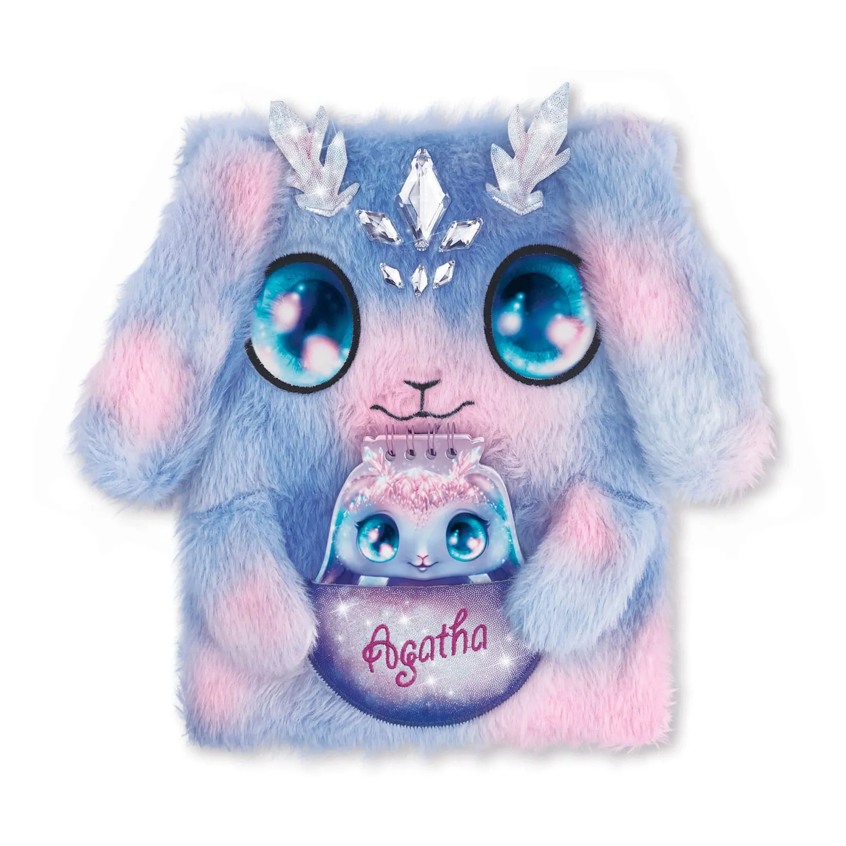 Diy & Activities>Amuze 2-in-1 Fuzzy Notebook - Agatha