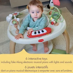 Online 5-in-1 Here I Grow Stationary Activity Center - Boho Chic Developmental Toys|Activity Centers & Walkers