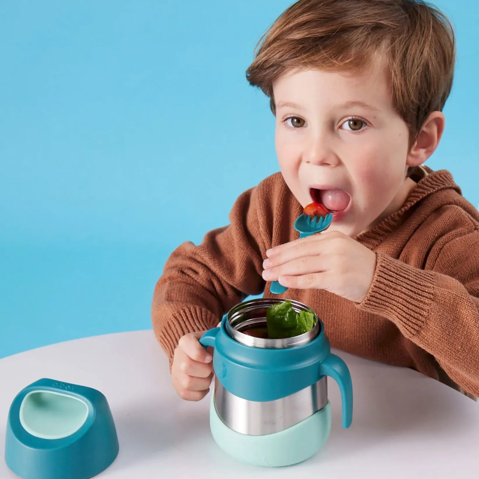 Breastfeeding|Tableware>B.Box Insulated Food Jar - Emerald Forest 335ml