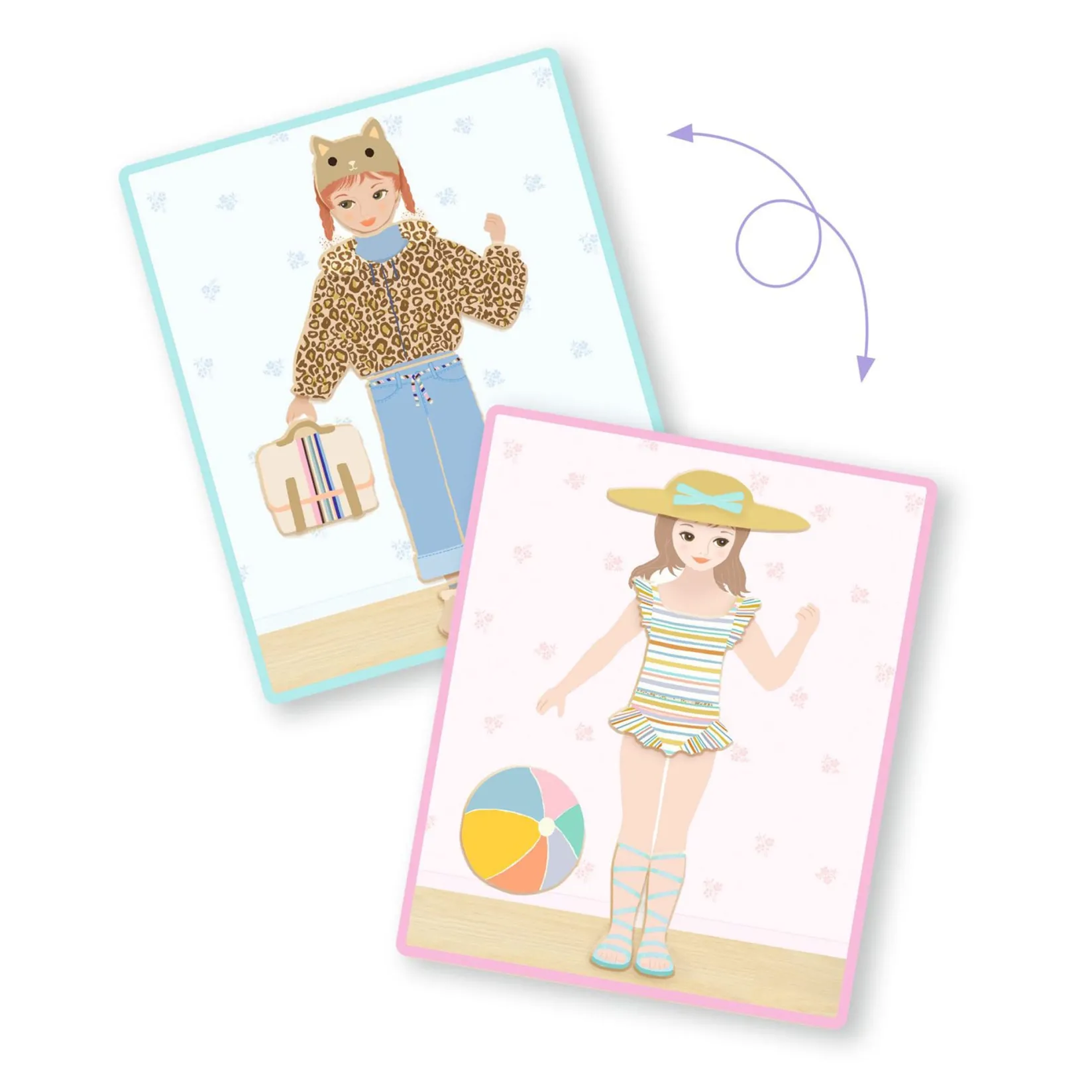 Board Games|Wooden Toys>Djeco Inzebox Dressing Wooden Magnet