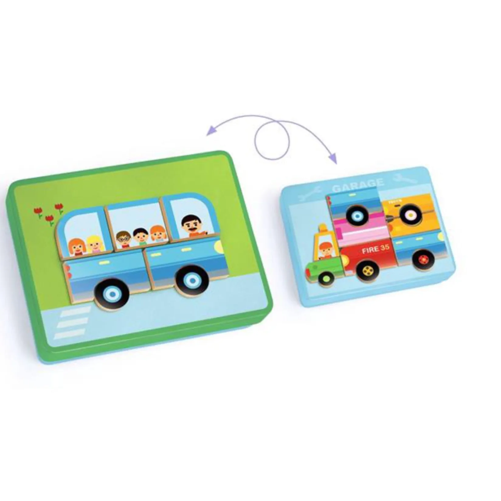 Inzebox Vehicles Kids Wooden Toys|Board Games