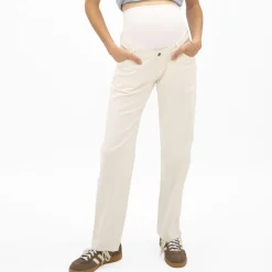 Jeans & Pants>Bella Maternite Maternity Jeans Ivory