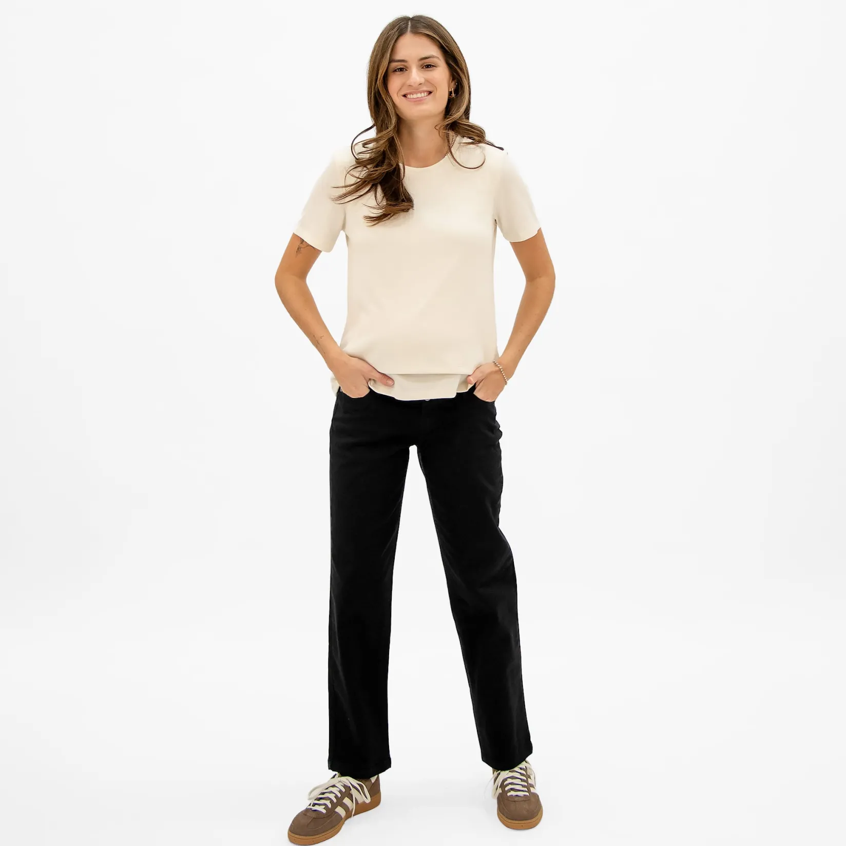 Tops>Bella Maternite Nursing T-shirt Ivory