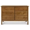 Storage Furniture>DaVinci Jayden 6-Drawer Double Wide Dresser - Chestnut