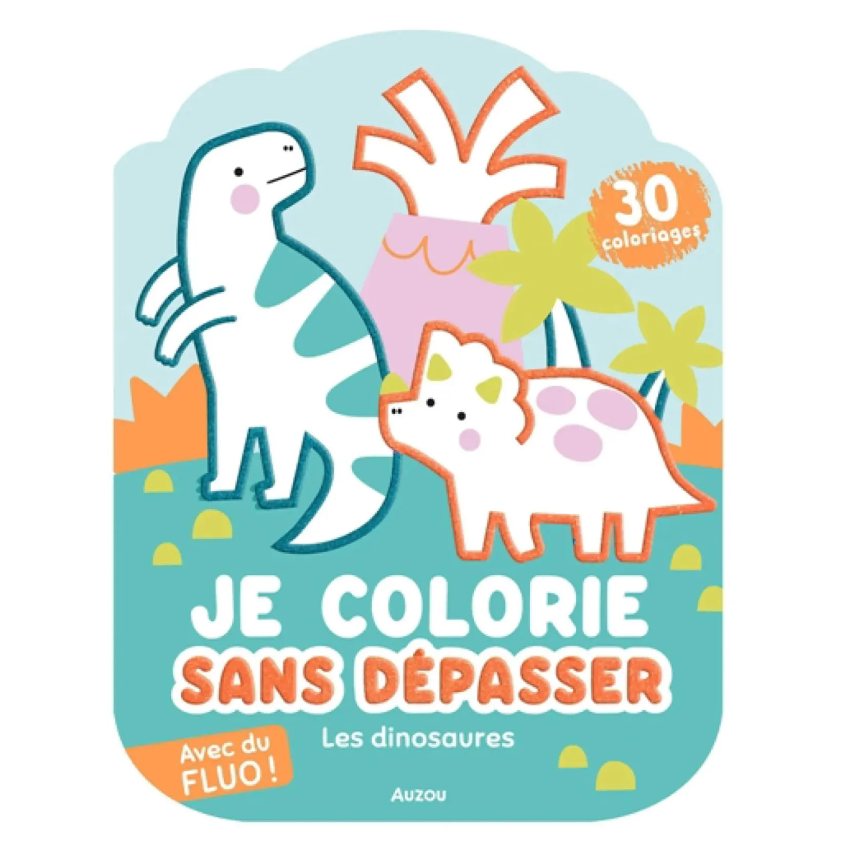 Baby 0-2 Years|Diy & Activities>Auzou Je Colorie Sans Dépasser - Dinosaure